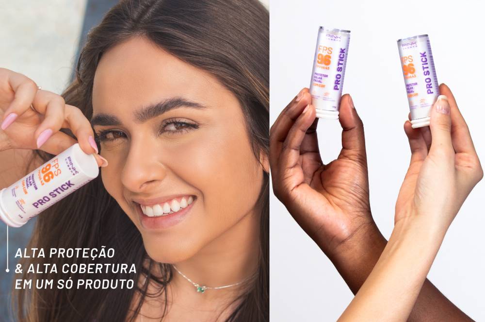 Pro Stick da Pink Cheeks é listado como protetor solar essencial em dias nublados, pela Contigo!